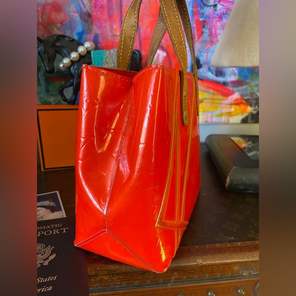 Ultra RARE LOUIS VUITTON Robert Wilson Vernis Purse Tote Shoulder Bag 02 NEON - Picture 6 of 10